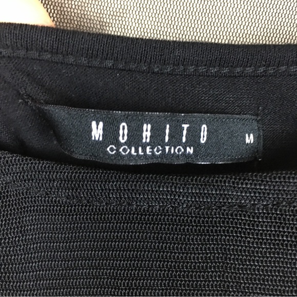 MOHITO COLLECTION Black Sheer Over Layer "Gorgeous" Black Tank "Happiness looks - Picture 2 of 10